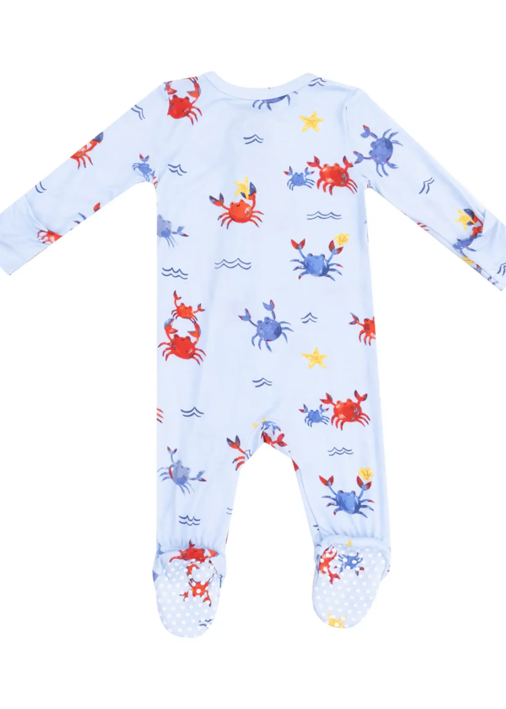 CRAYON CRABS 2 WAY ZIPPER FOOTIE