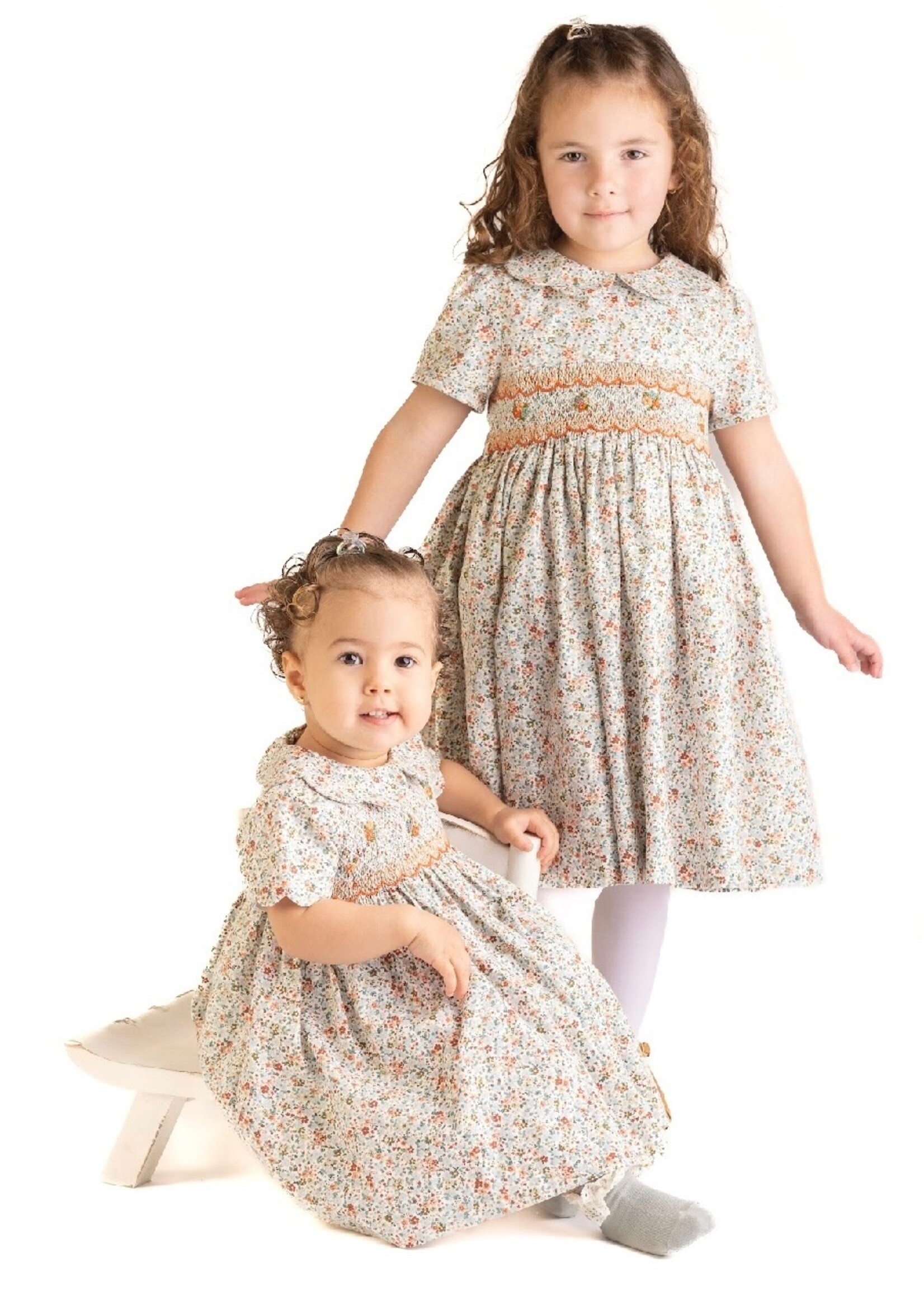 GREEN AUTUMN SMOCK DRESS