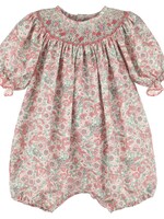 CORAL SCARLET BLUSH FLORAL BUBBLE
