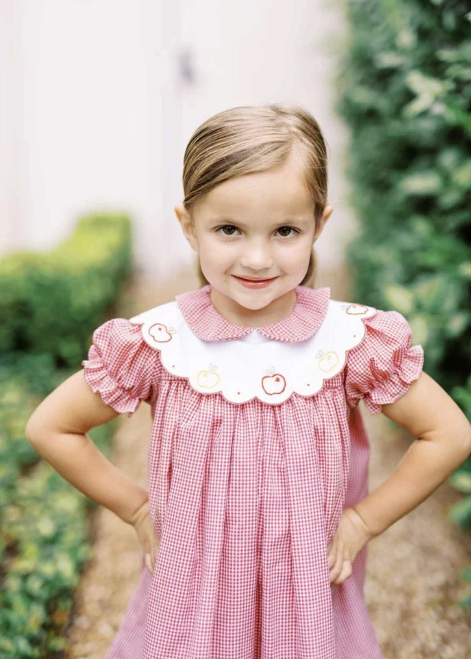 CRISPIN APPLE SCALLOP DRESS