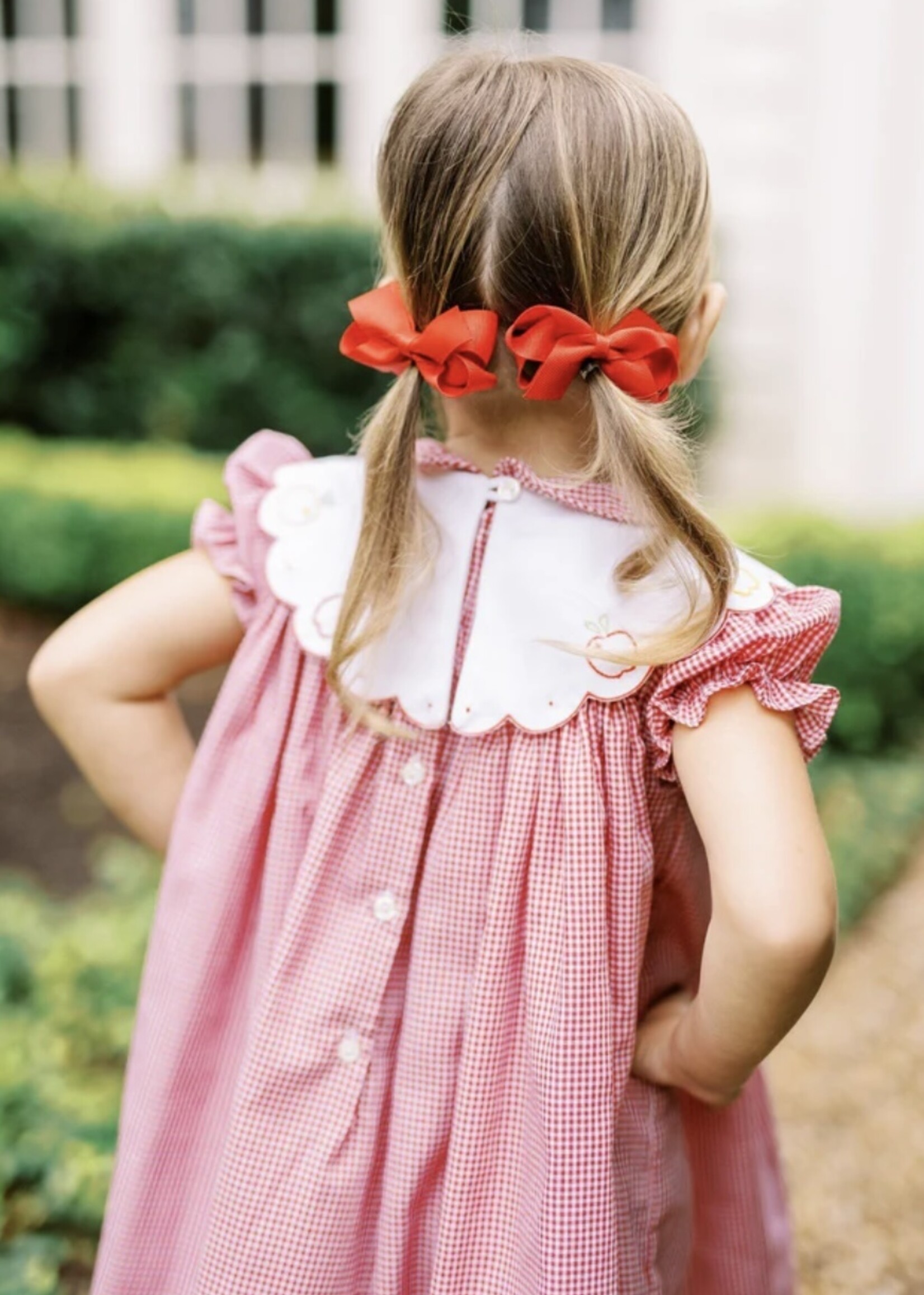 CRISPIN APPLE SCALLOP DRESS