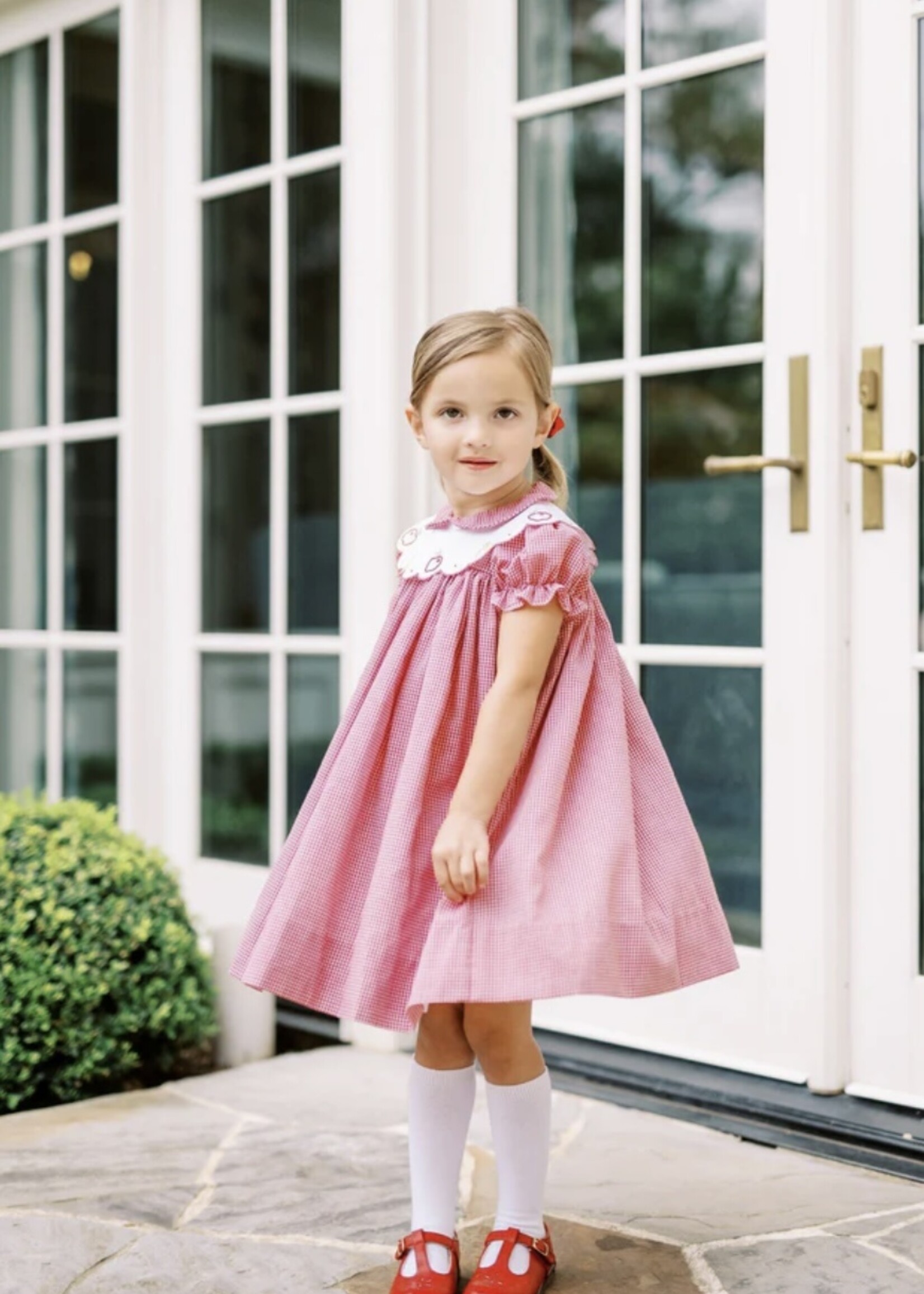 CRISPIN APPLE SCALLOP DRESS