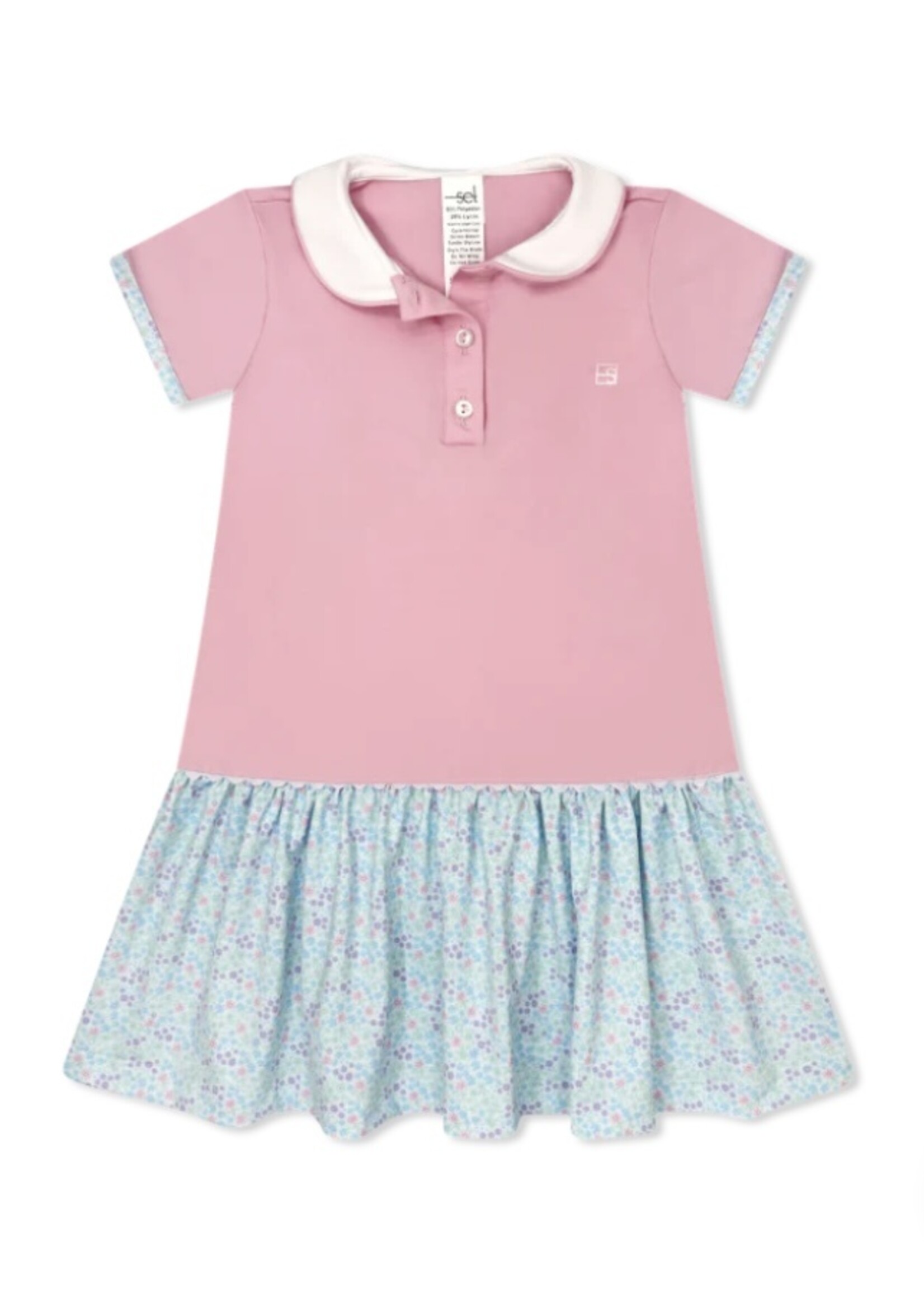 COTTON CANDY PINK DARLA DROPWAIST DRESS