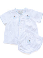 BLUE PUMPKIN DIAPER SET