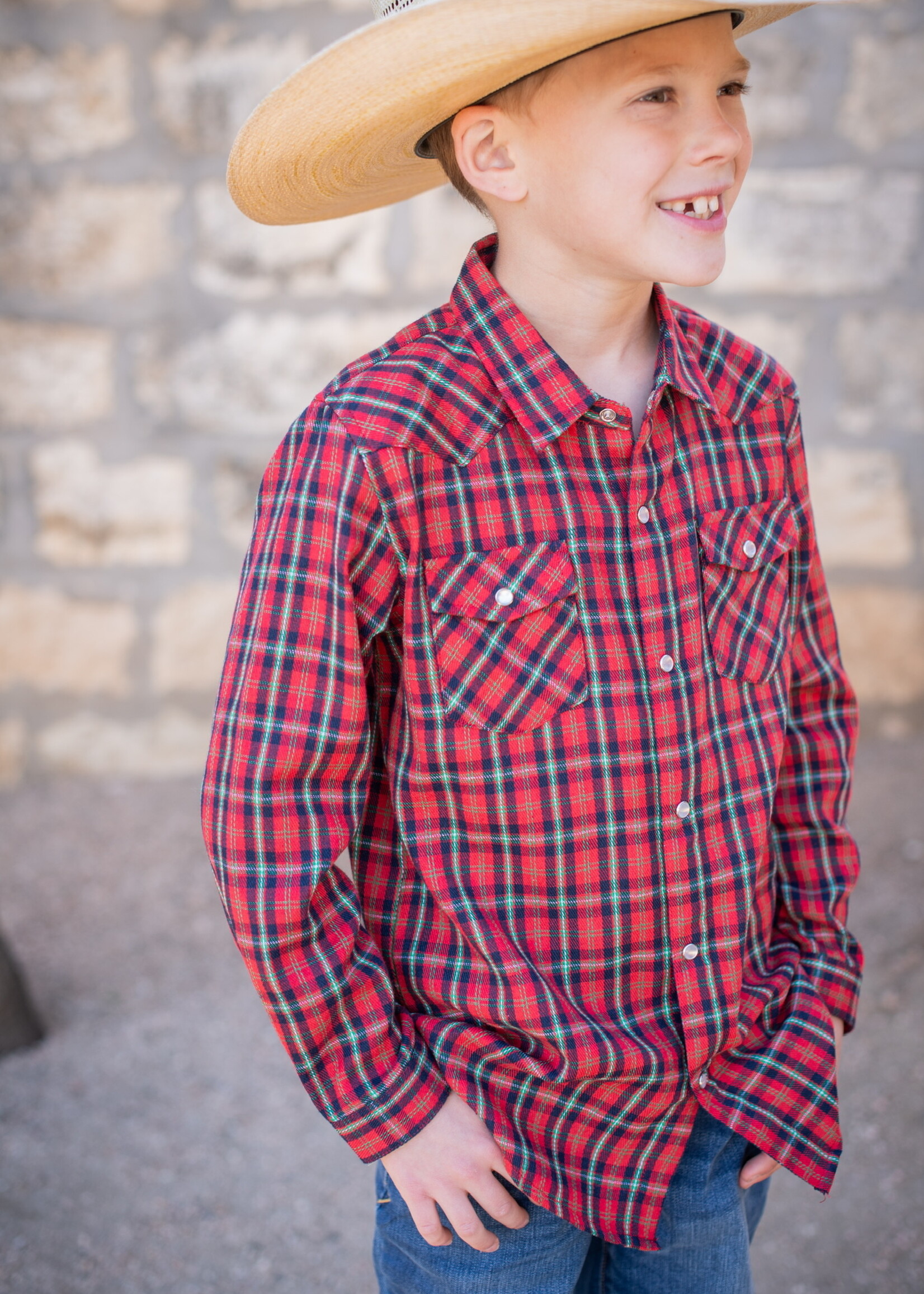 HOLIDAY PLAID FLANNEL L/S  SHIRT