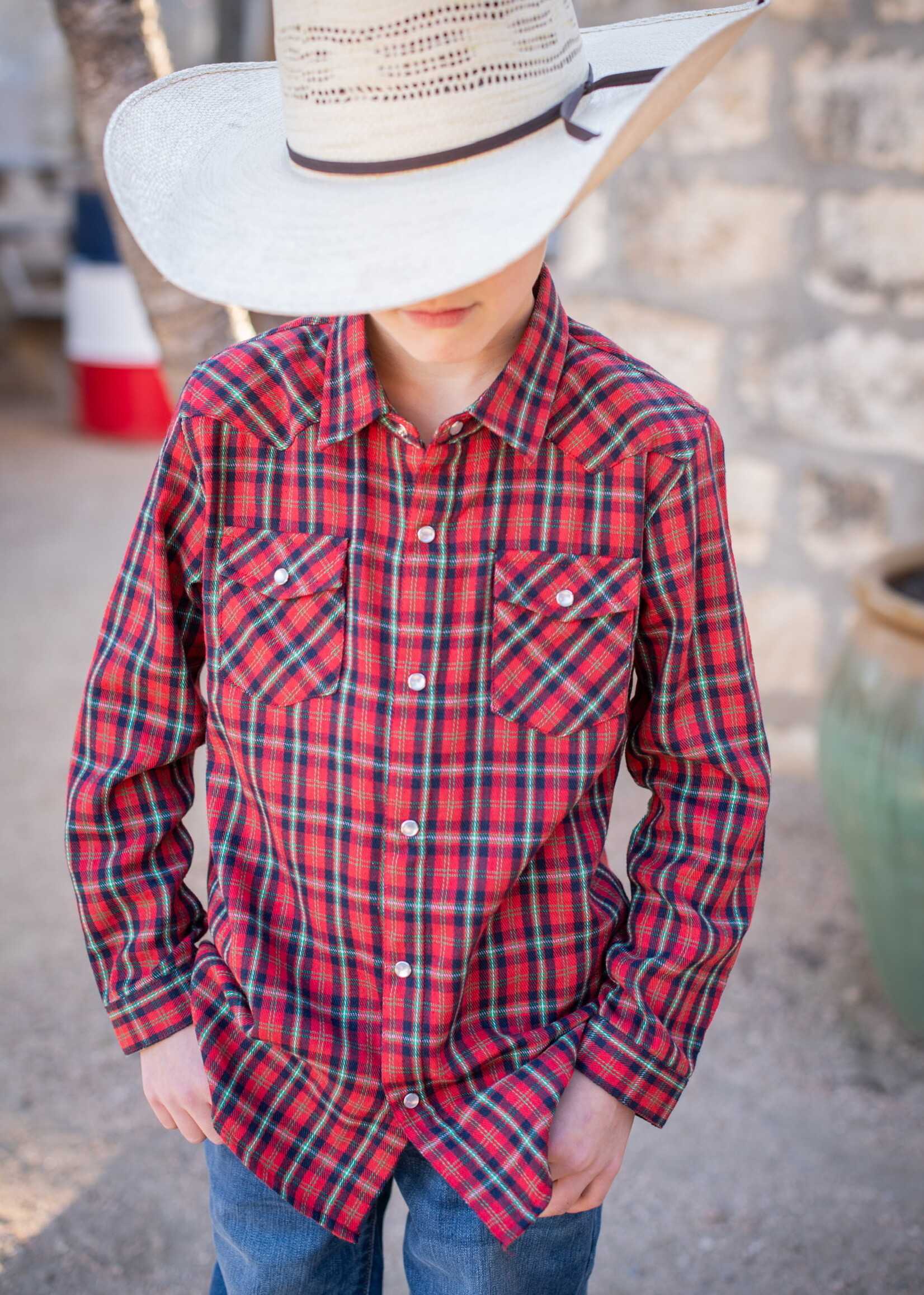 HOLIDAY PLAID FLANNEL L/S  SHIRT