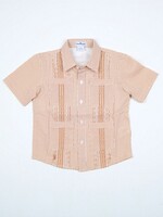 BURNT ORANGE GUAYABERA SHIRT