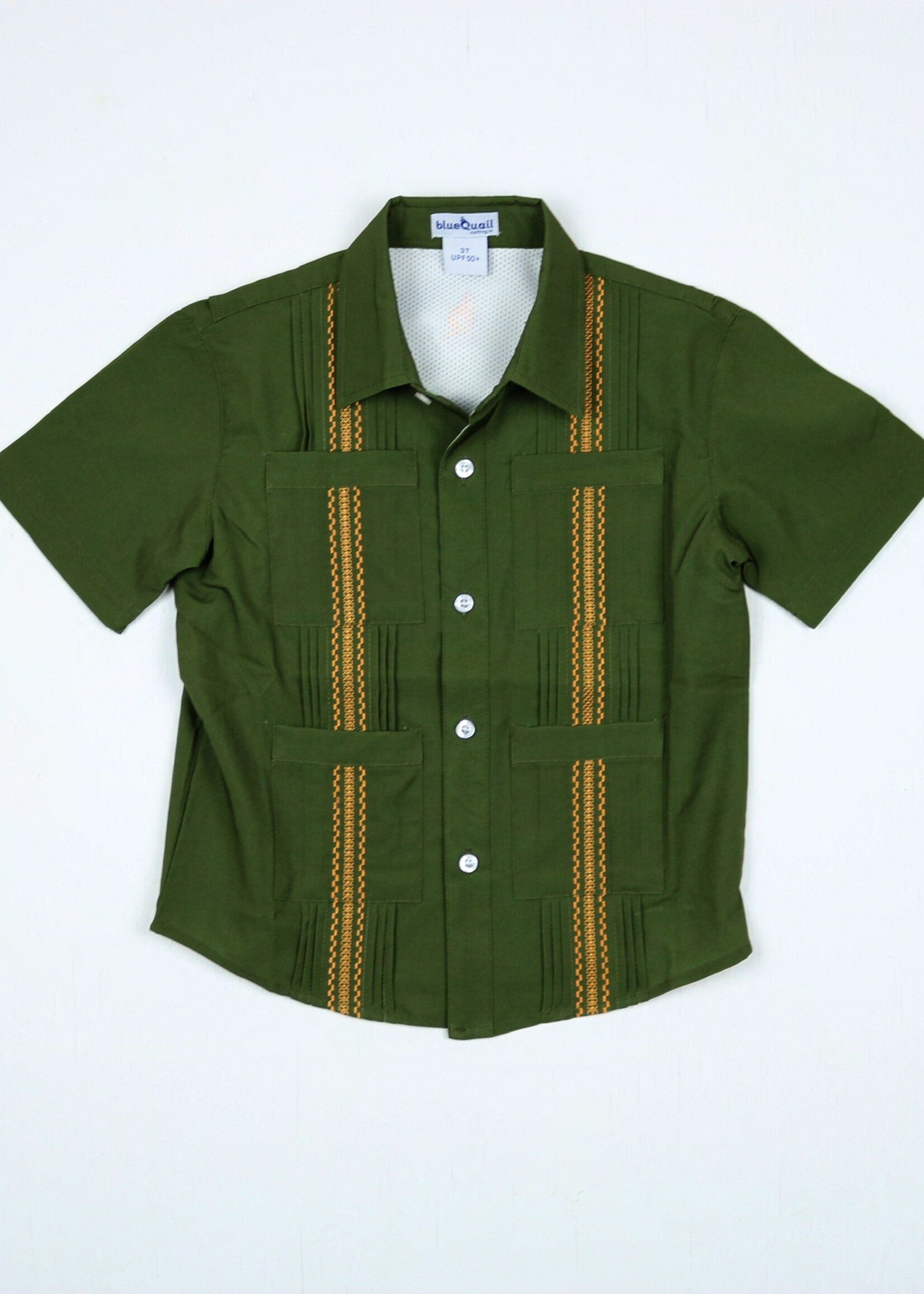 POST OAK GUAYABERA SHIRT