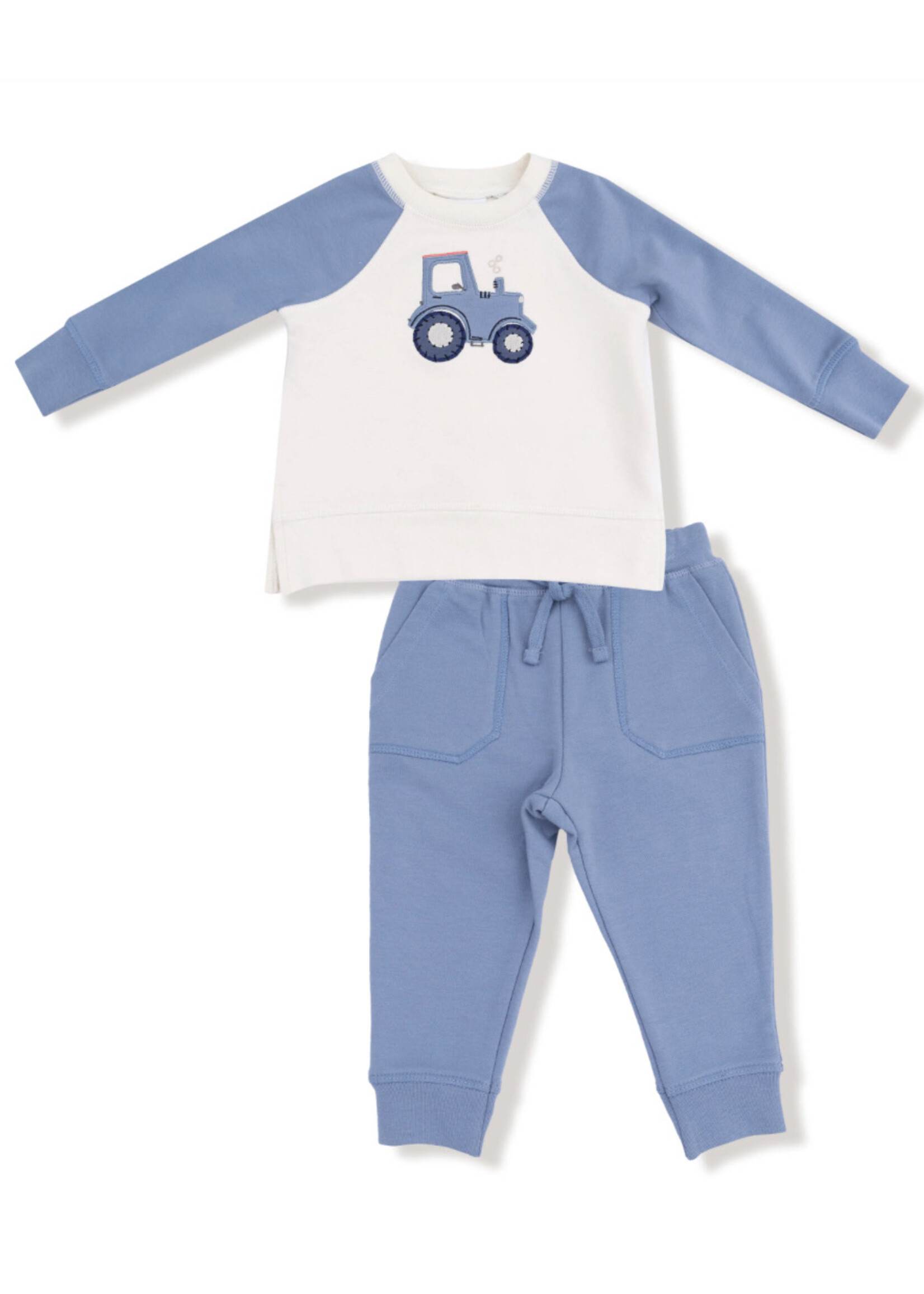 MINI TRACTORS RAGLAN SWEATSHIRT & JOGGER