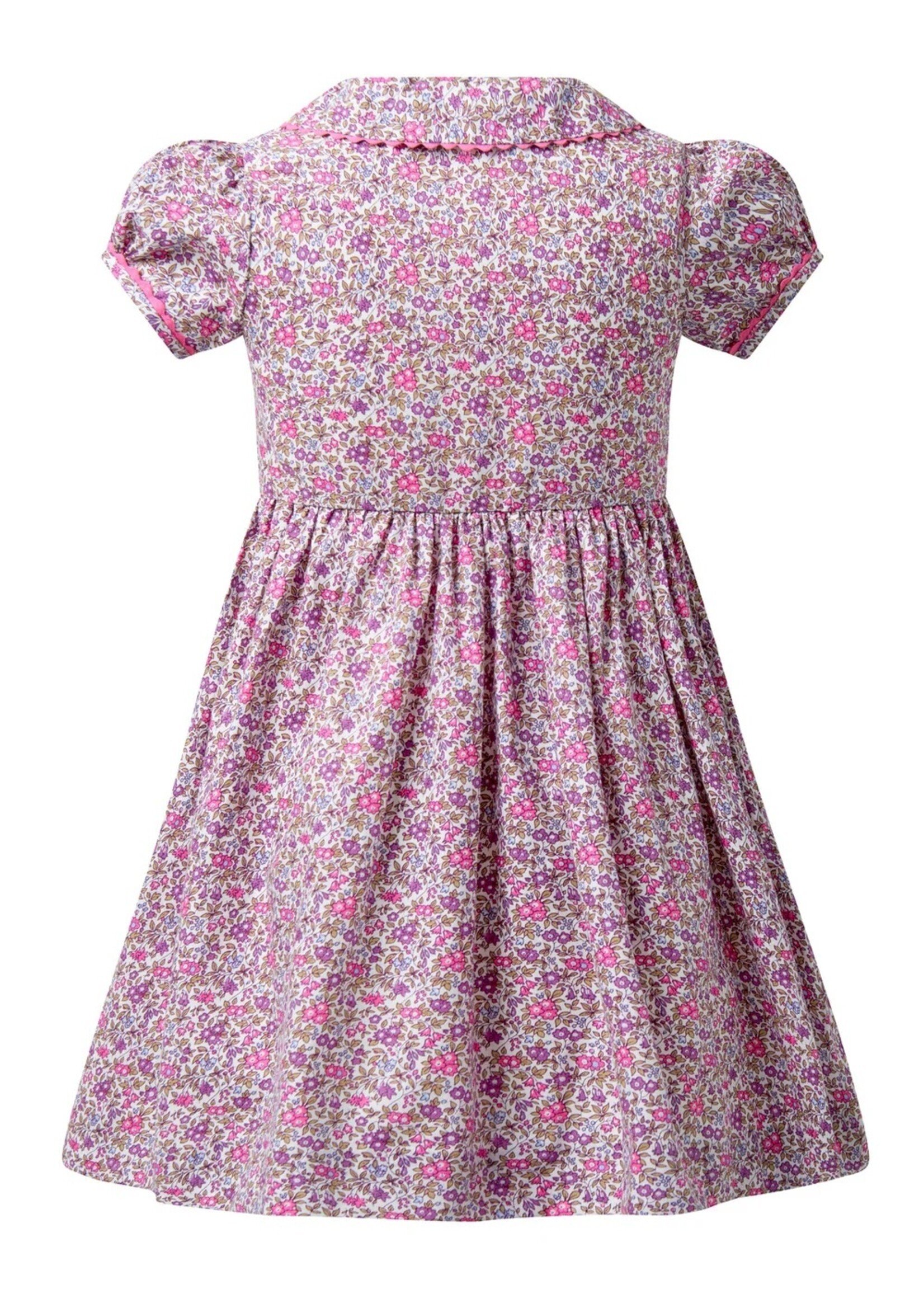 PURPLE FLORAL BUTTON FRONT BABY