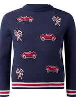 CAR INTARSIA SWEATER