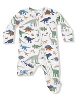 WASHY DINOS ZIPPER FOOTIE