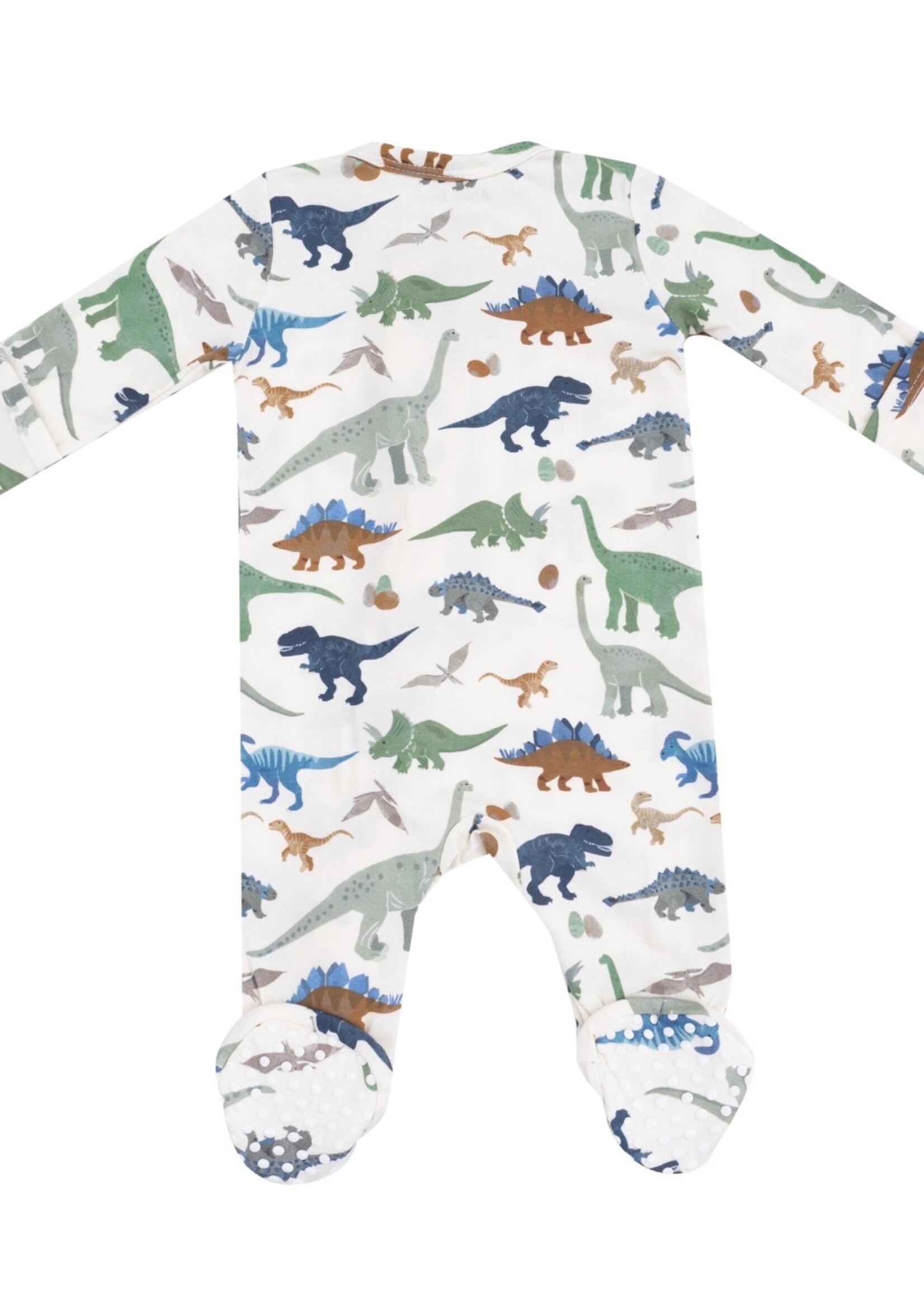 WASHY DINOS ZIPPER FOOTIE