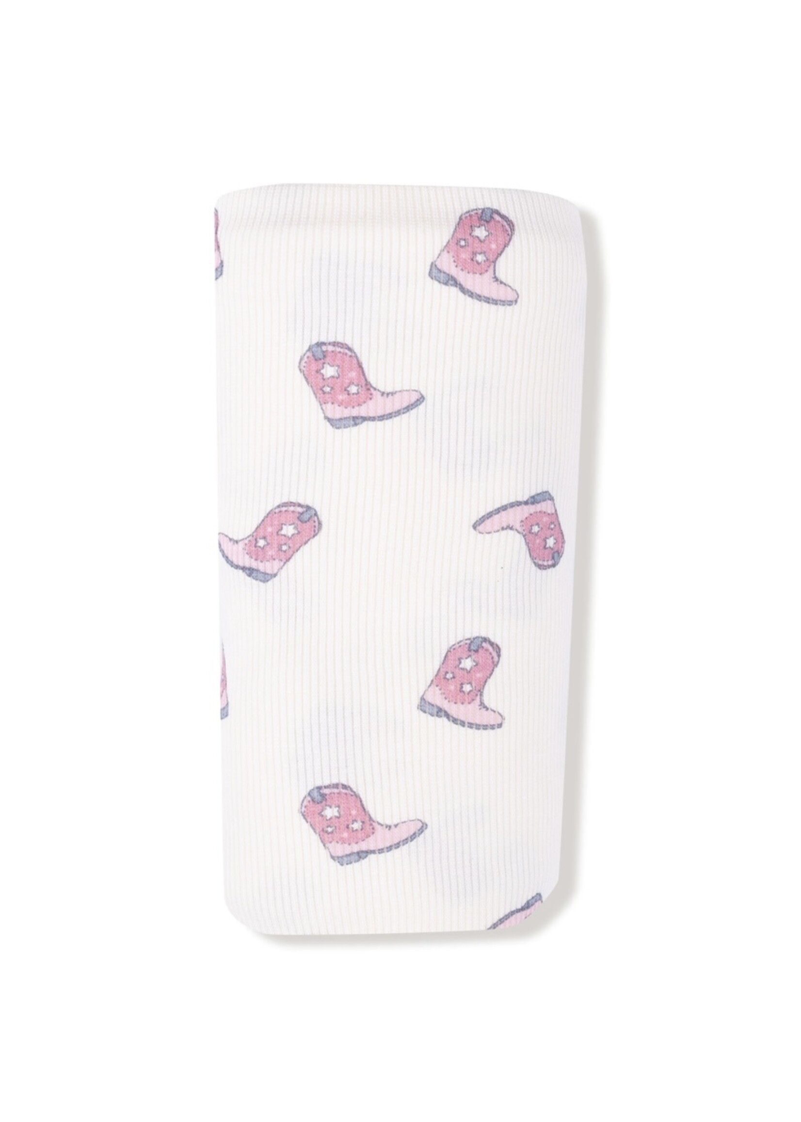 PETITE COWGIRL BOOTS SWADDLE BLANKET