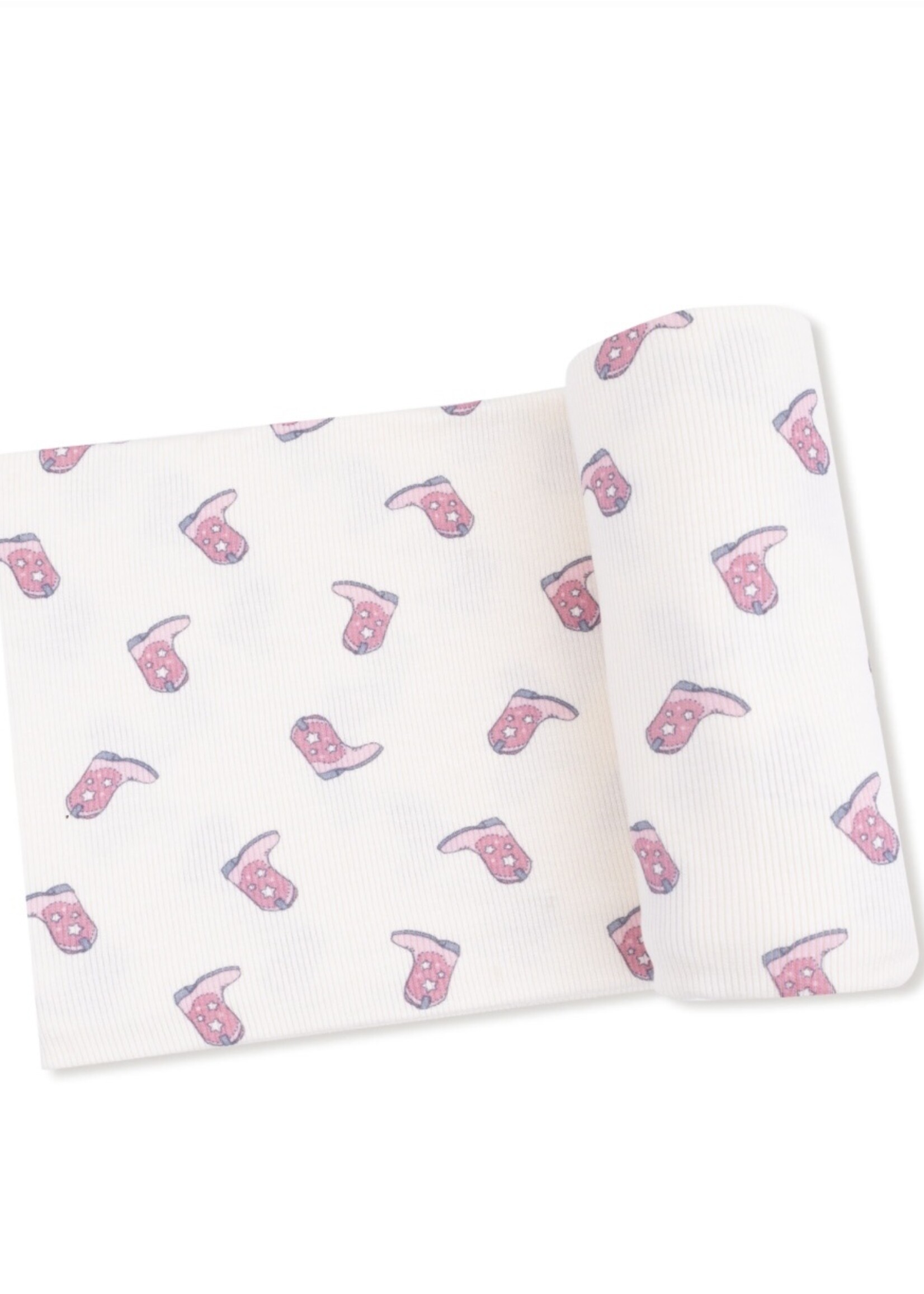 PETITE COWGIRL BOOTS SWADDLE BLANKET