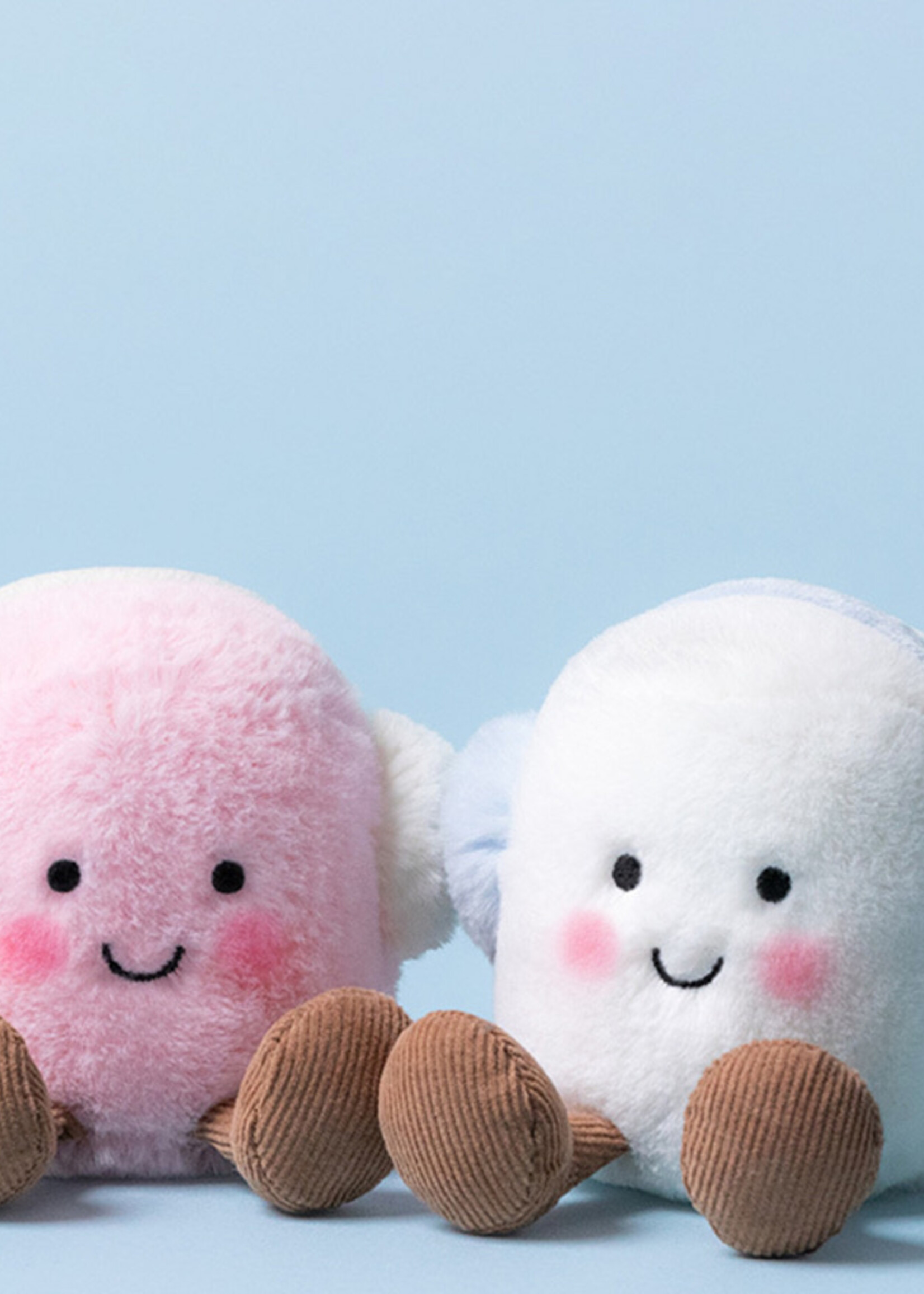 AMUSEABLES TOASTIE PINK AND WHITE MARSHMALLOWS