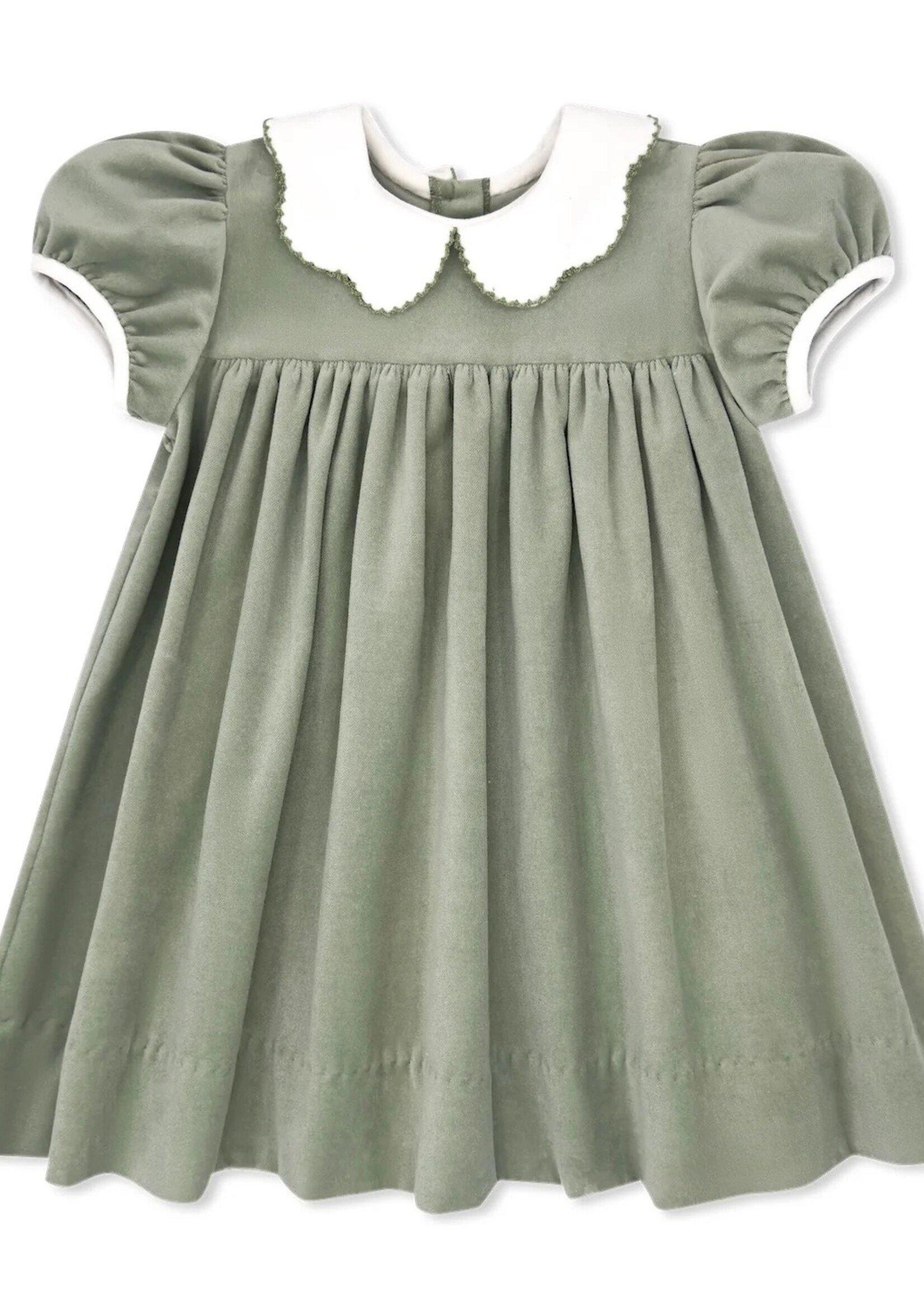 LEYLAND GREEN VELVET SPECIAL MOMENTS DRESS