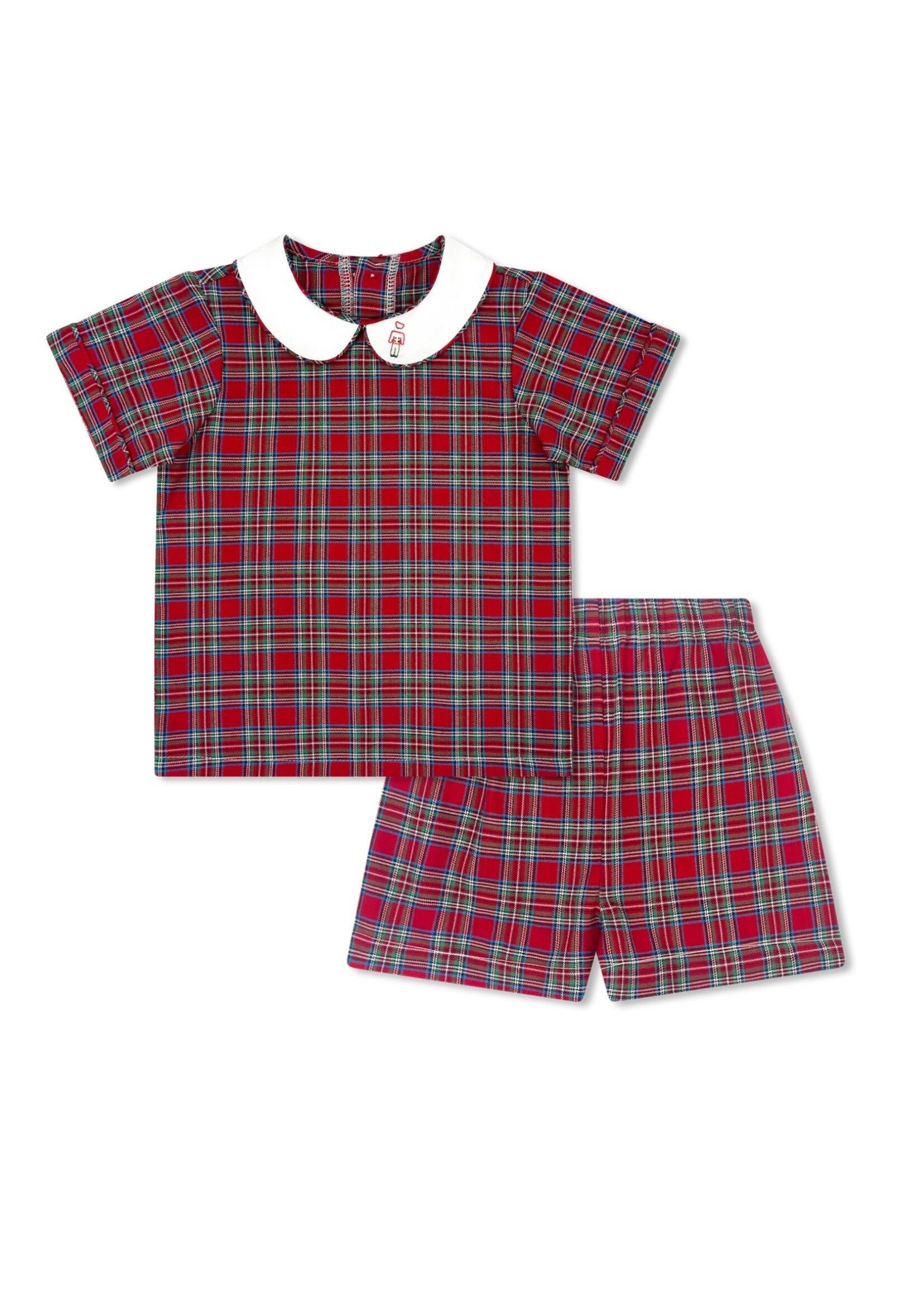 WOODSTOCK PLAID WITH NUTCRACKER  SIBLEY SHORT SET