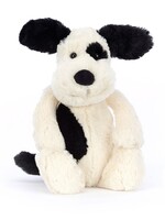 Jellycat BASHFUL BLACK AND CREAM PUPPY MEDIUM