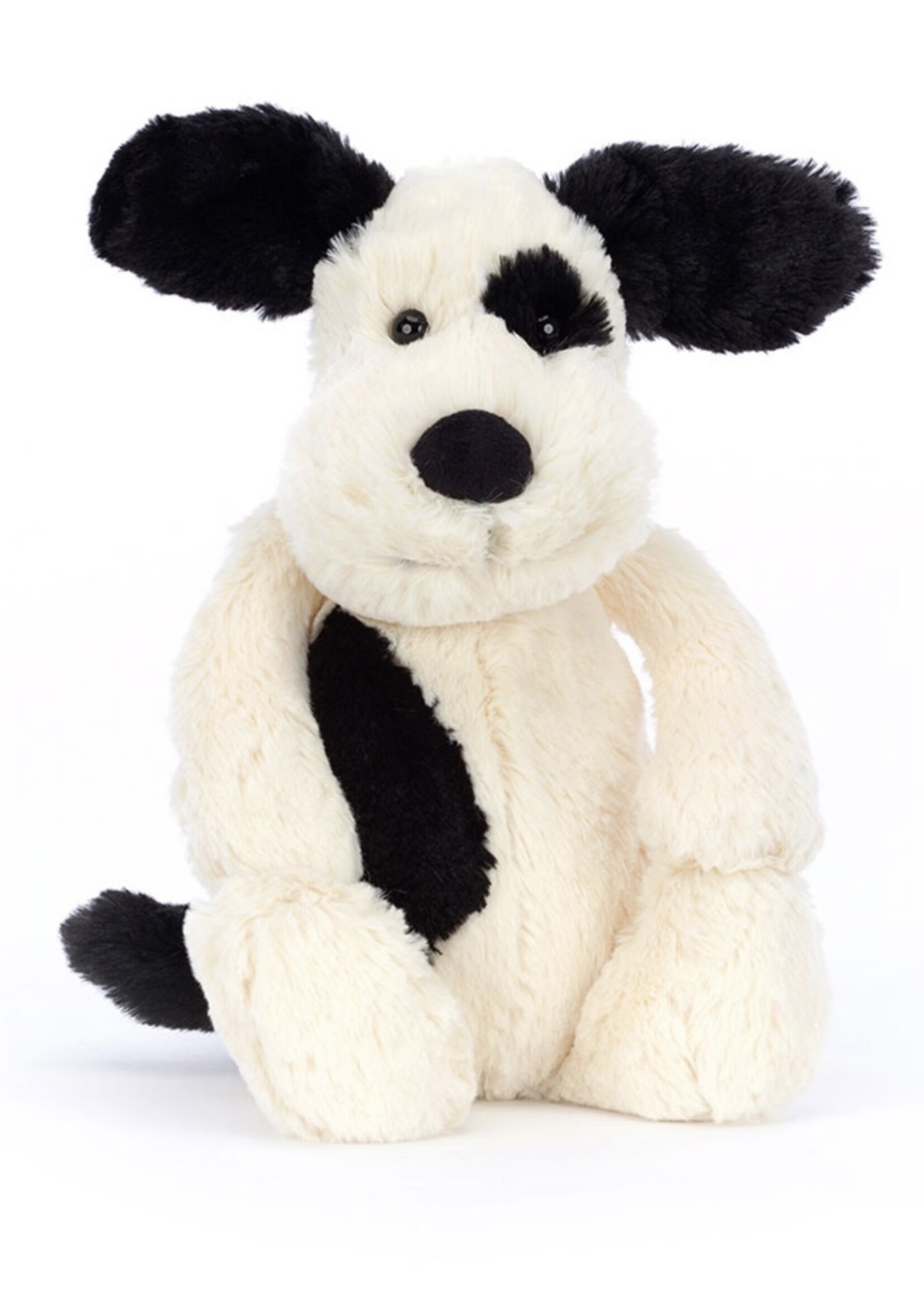 BASHFUL BLACK AND CREAM PUPPY MEDIUM