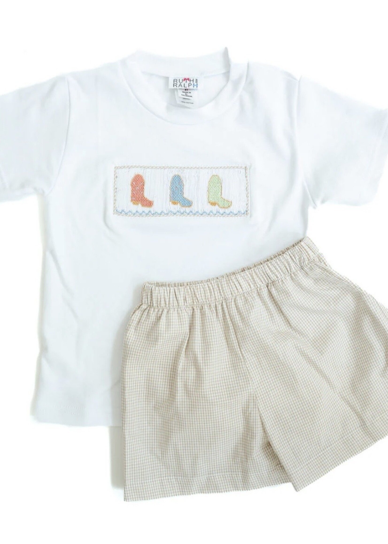 COWBOY BOOTS BEAU T-SHIRT/SHORTS SET