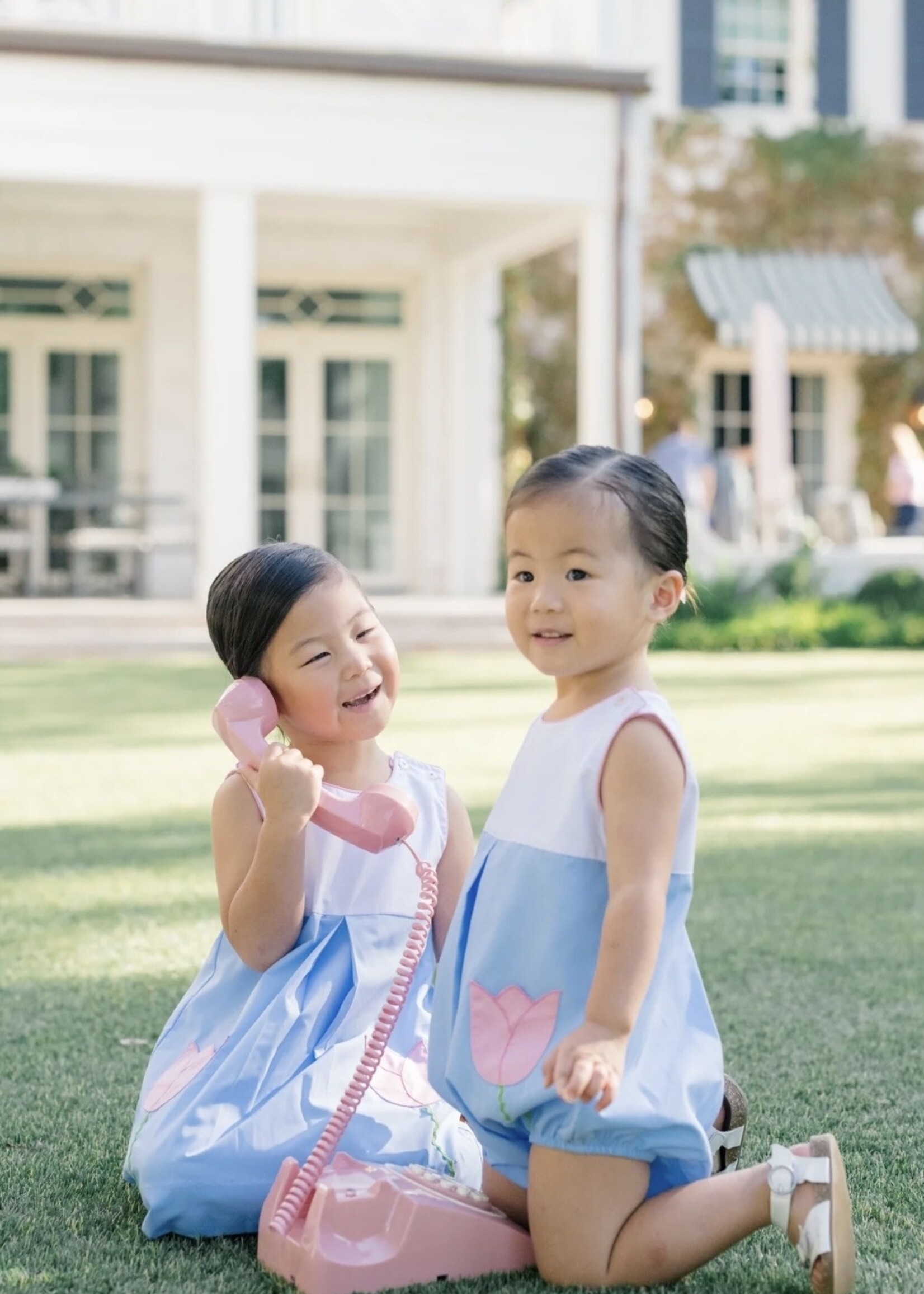 MAUDE BLUE FLOWER DRESS
