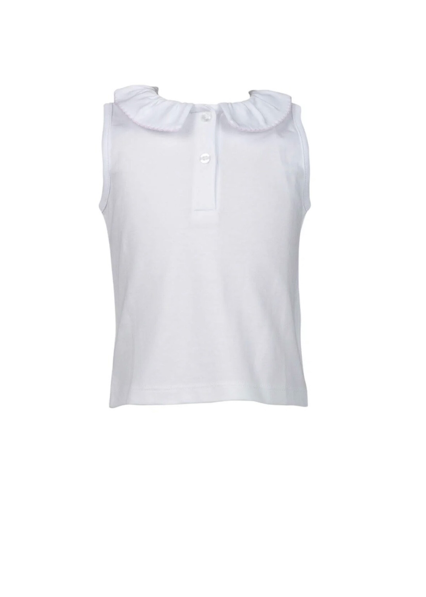 GIRL SHIRTS S/L W/PINK TRIM