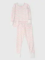 BUNNY HOP DUSTY ROSE LONG PAJAMAS
