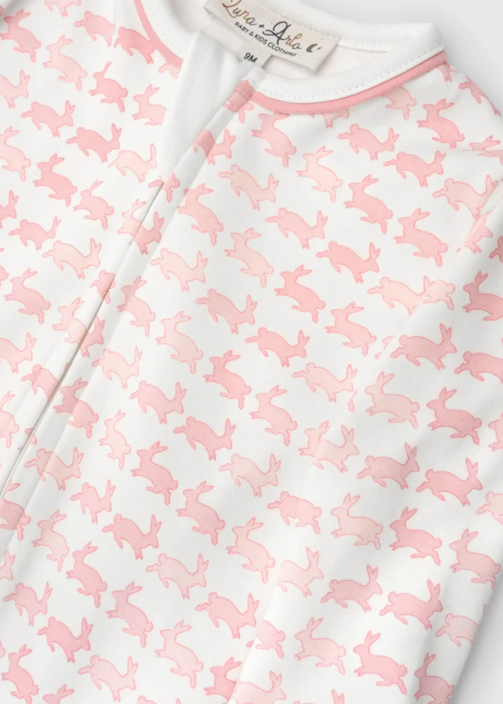 BUNNY HOP DUSTY ROSE LONG PAJAMAS
