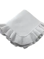 WHITE RUFFLE BLANKET