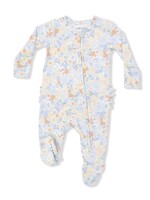 GEORGIA FLORAL 2 WAY RUFFLE BACK ZIPPER FOOTIE