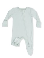 SOLID CAMEO GREEN 2 WAY ZIPPER FOOTIE