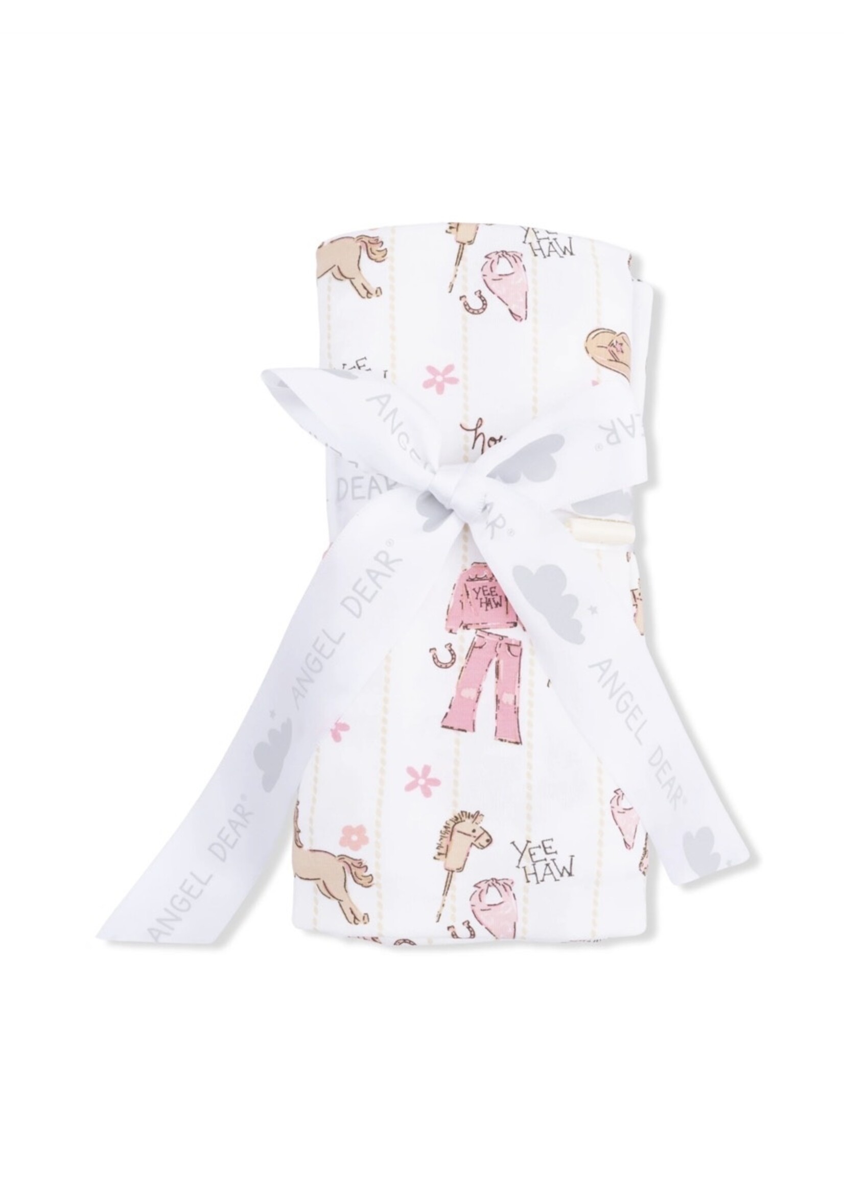 COWGIRL NURSERY SWADDLE BLANKET