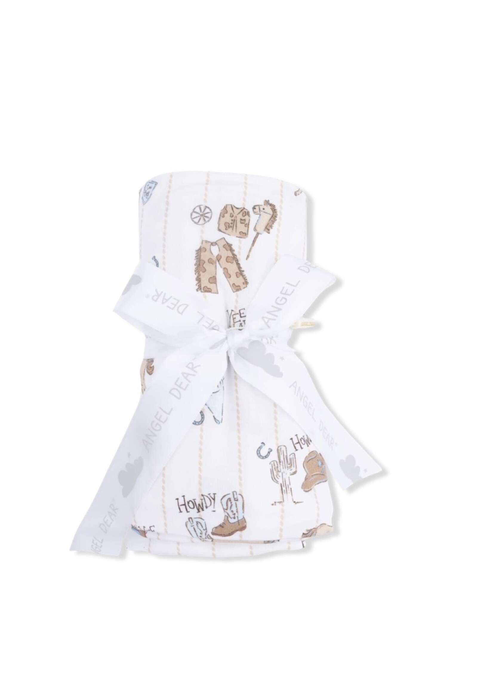 COWBOY NURSERY SWADDLE BLANKET