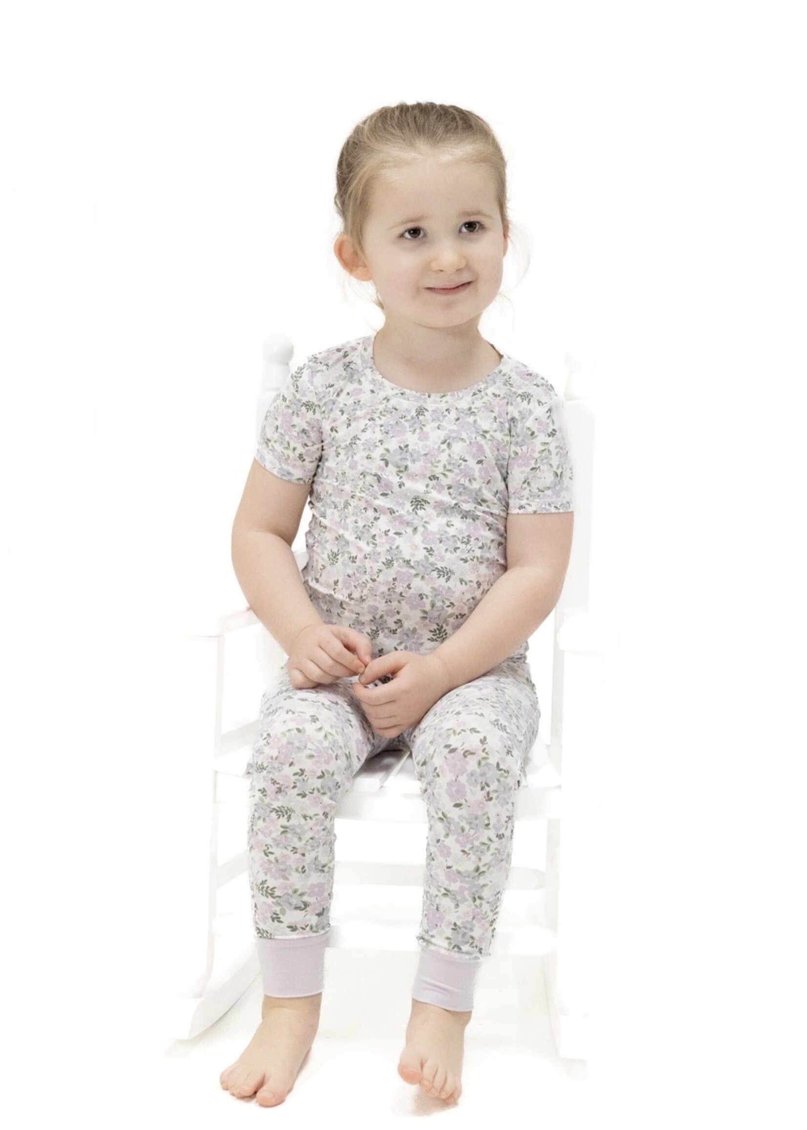 SHANNON FLORAL SHORT SLEEVE LOUNGEWEAR SET