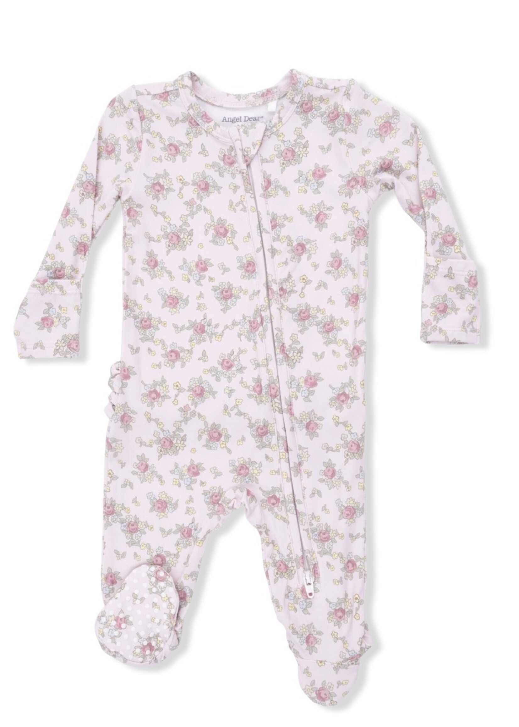 EDITH'S ROSE GARDEN 2 WAY RUFFLE BACK ZIPPER FOOTIE