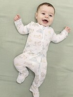 FARM ANIMAL PARTY 2 WAY ZIPPER FOOTIE