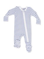 NAVY STRIPE 2 WAY ZIPPER FOOTIE