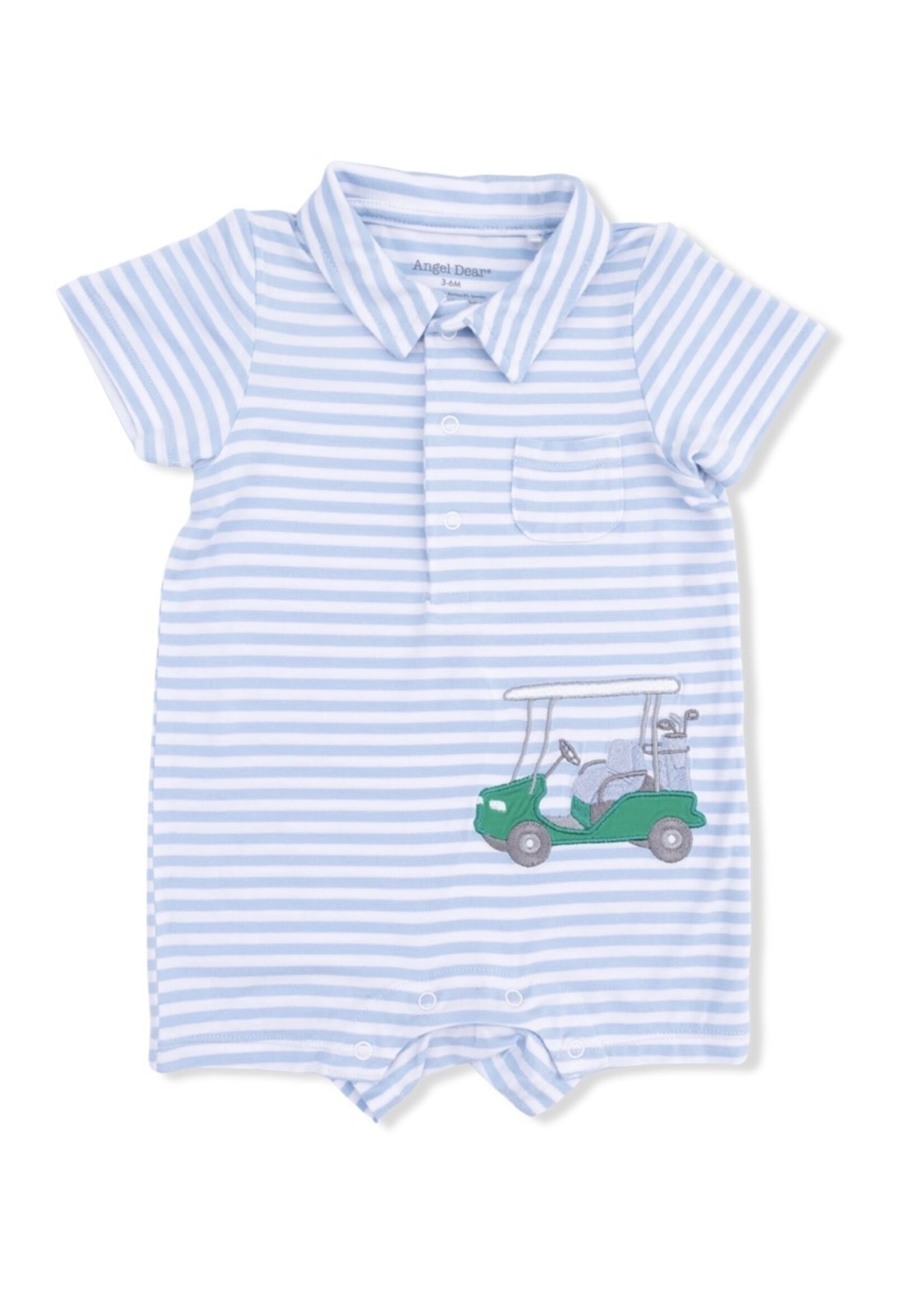 STRIPED GOLF POLO SHORTIE