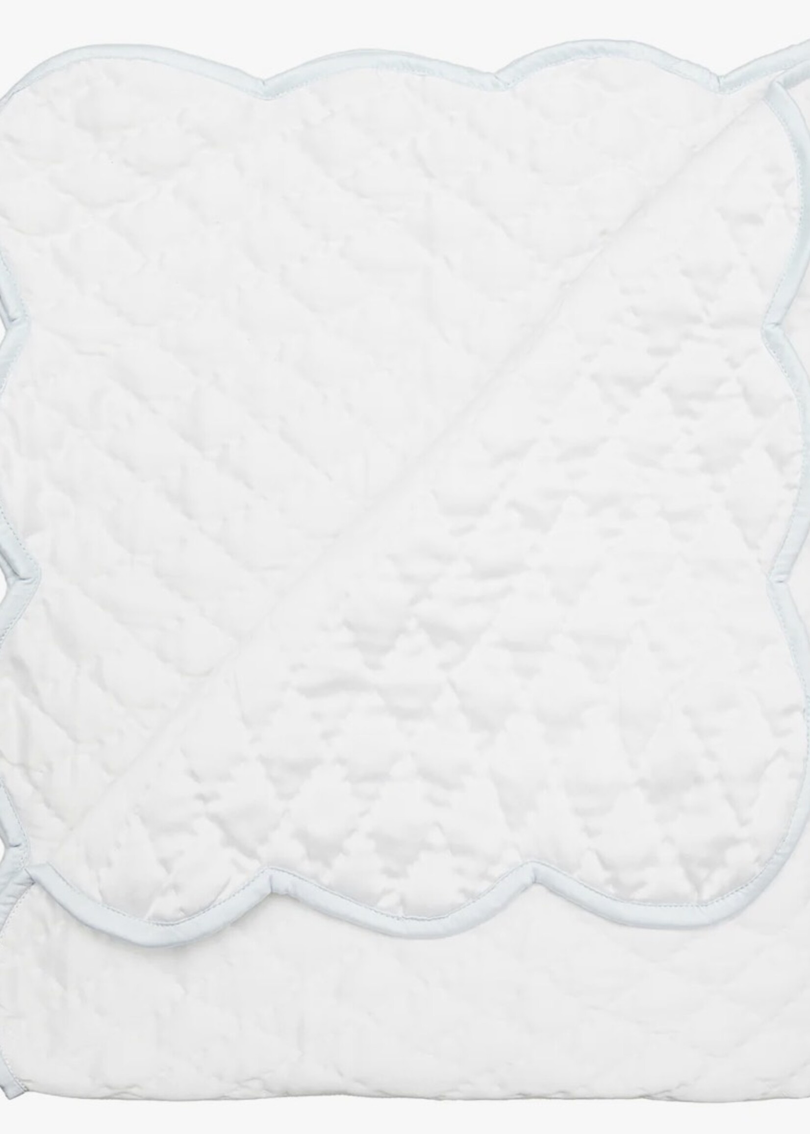 SATIN BLANKET (Blue trim or Pink trim)