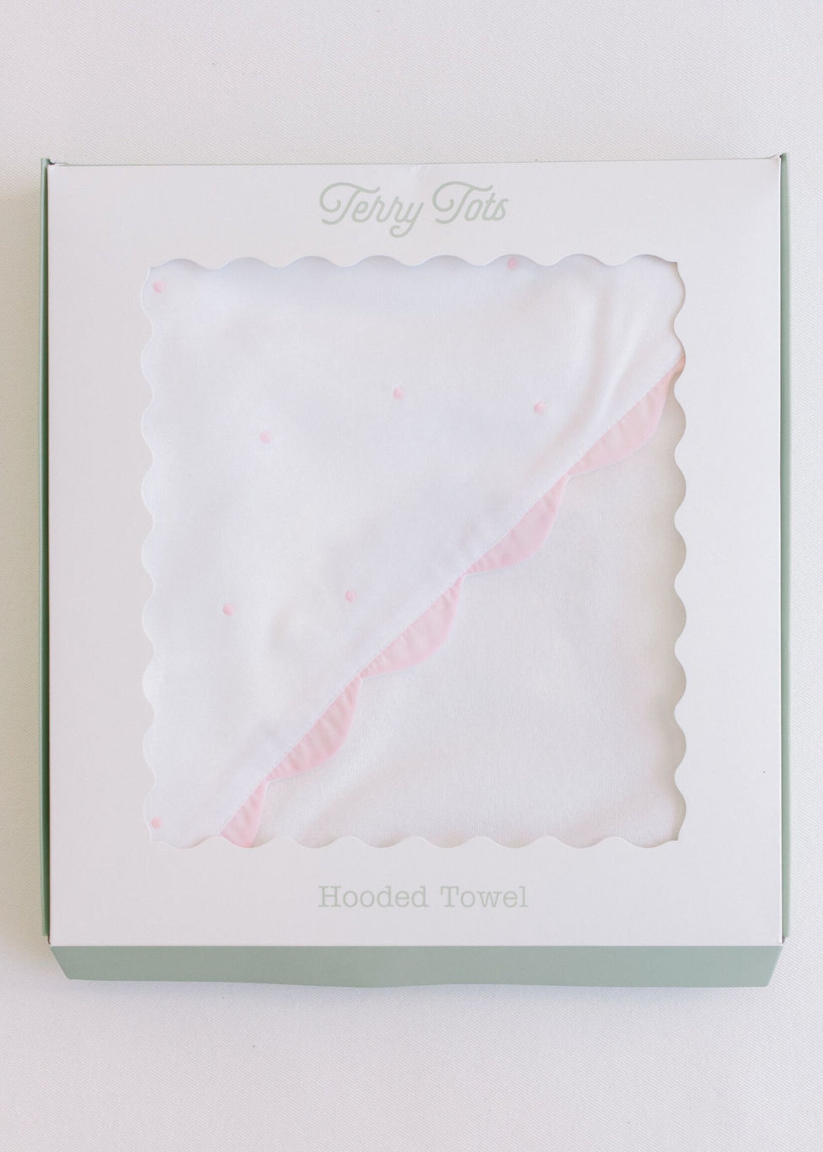 HOODED TOWEL (Blue or Pink trim)