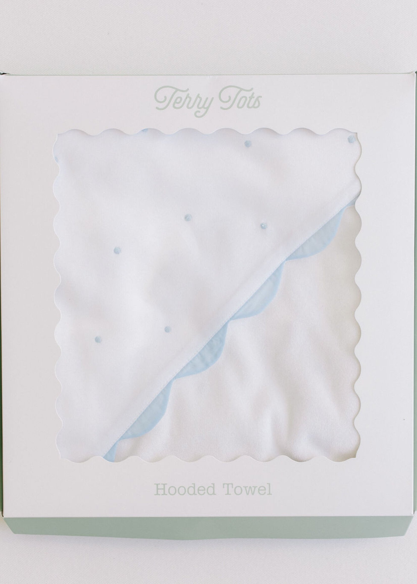HOODED TOWEL (Blue or Pink trim)