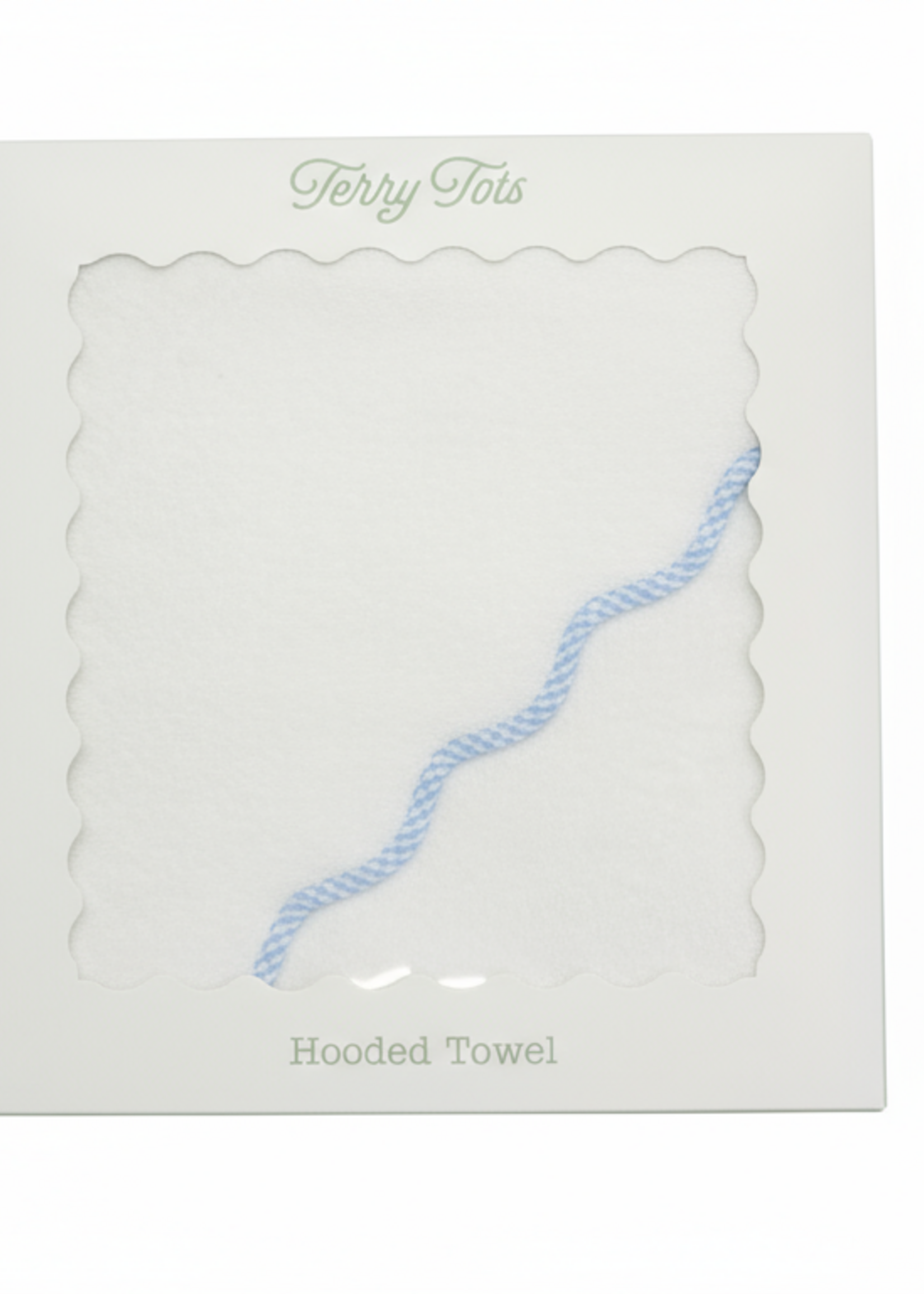 HOODED TOWEL (Blue or Pink trim)