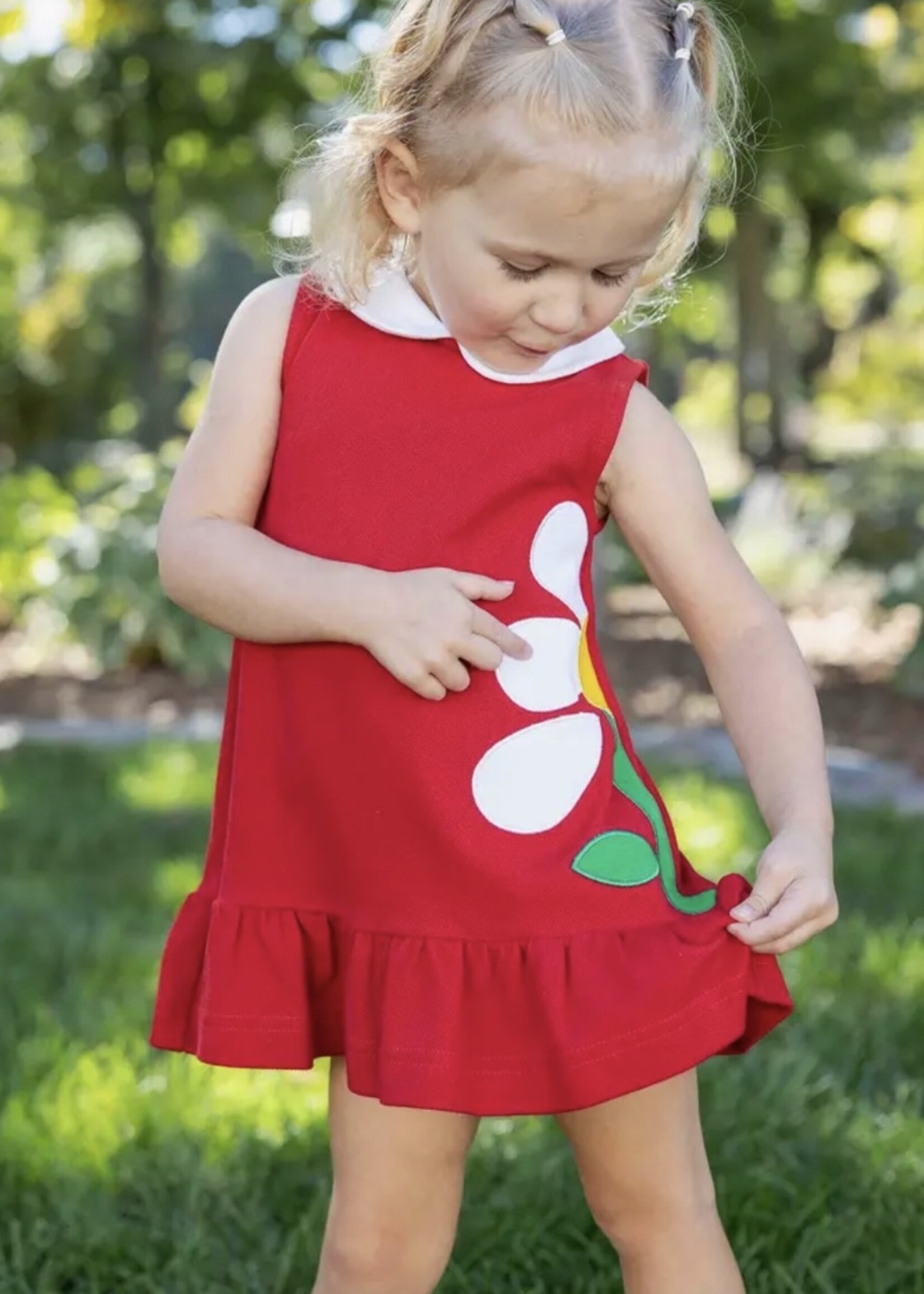 KNIT DRESS WITH FLOWERS