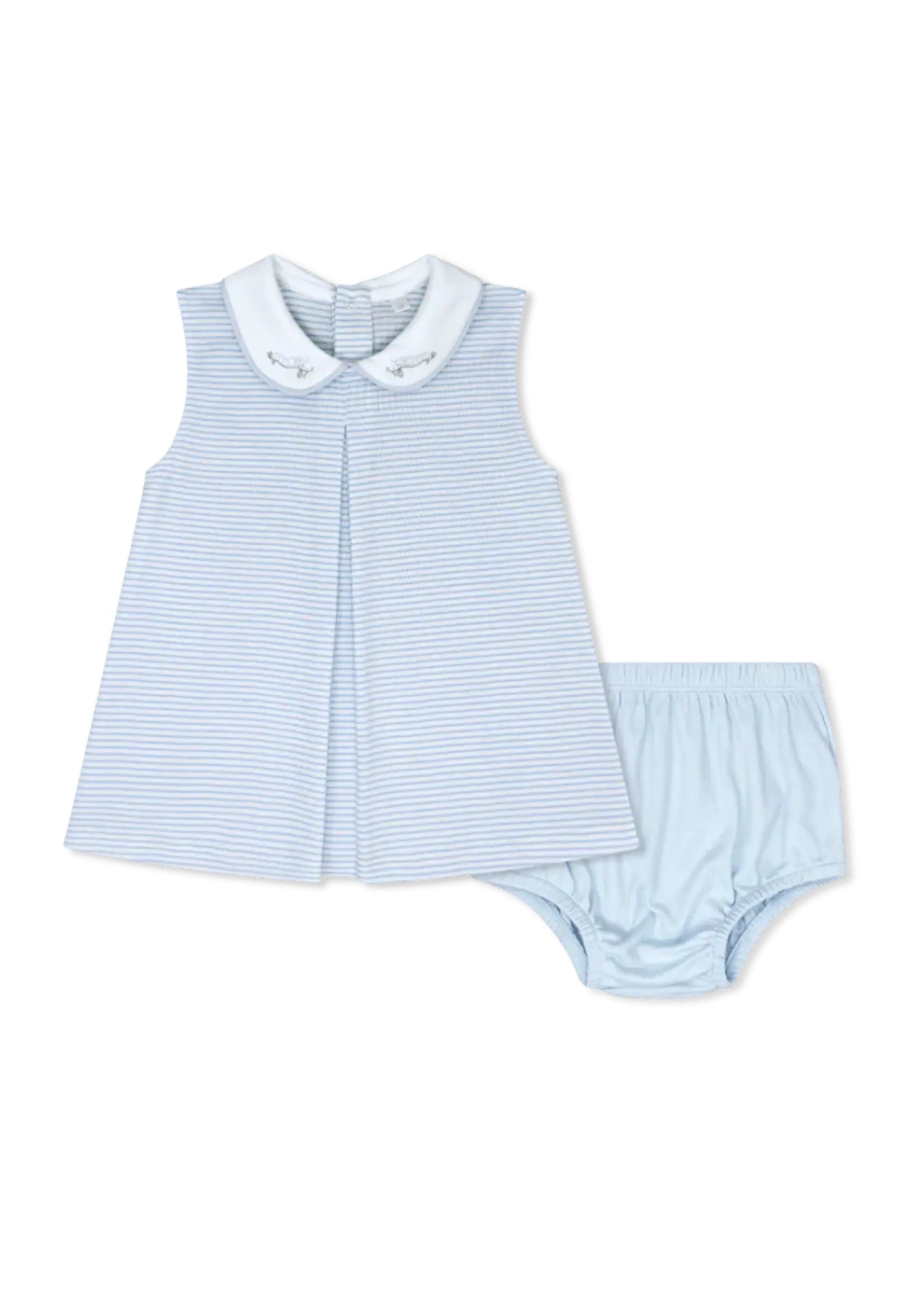 PALMER BLUE PIMA COLLIER DIAPER SET