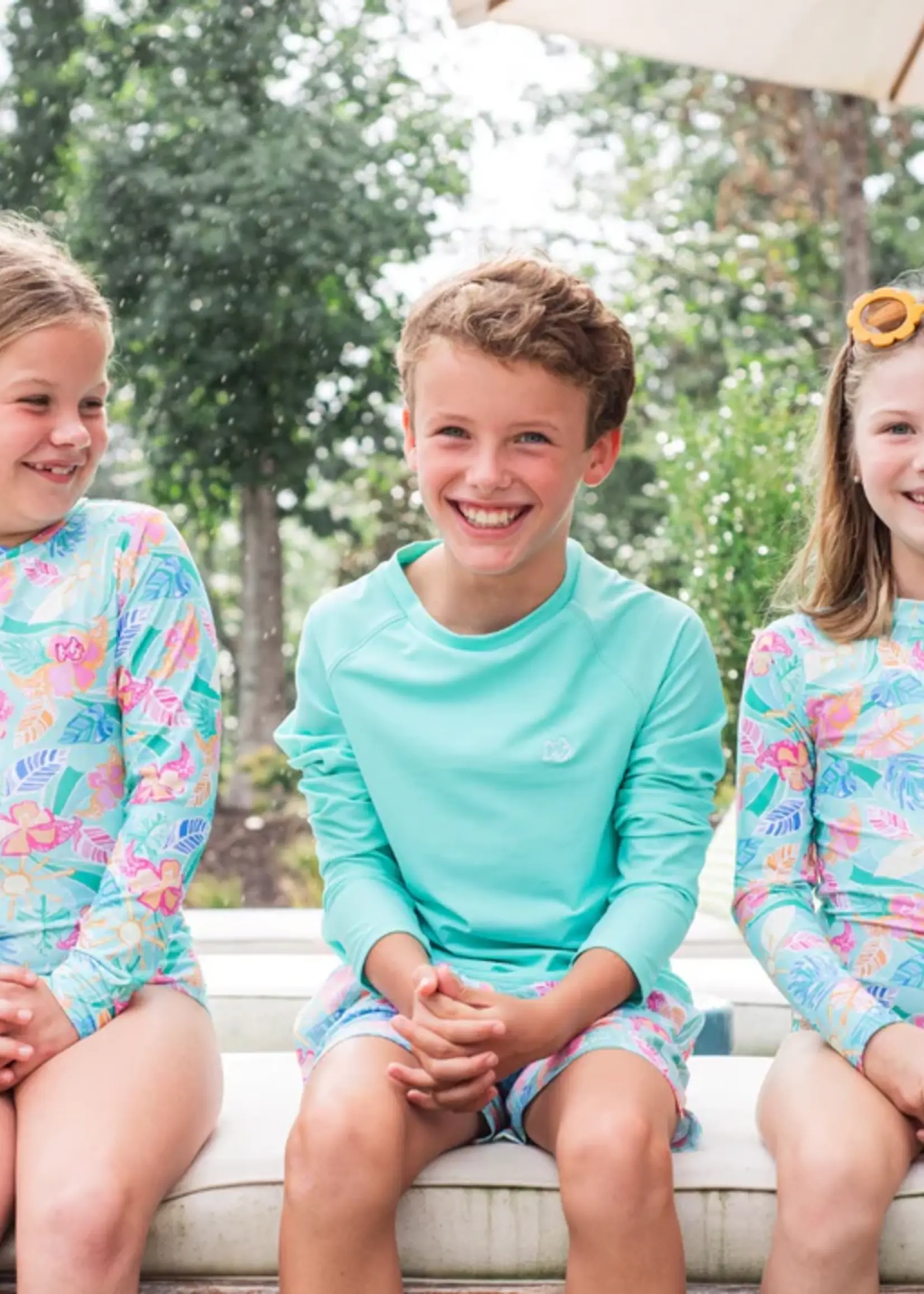 PALM PARADISE PRINT SWIM TRUNK