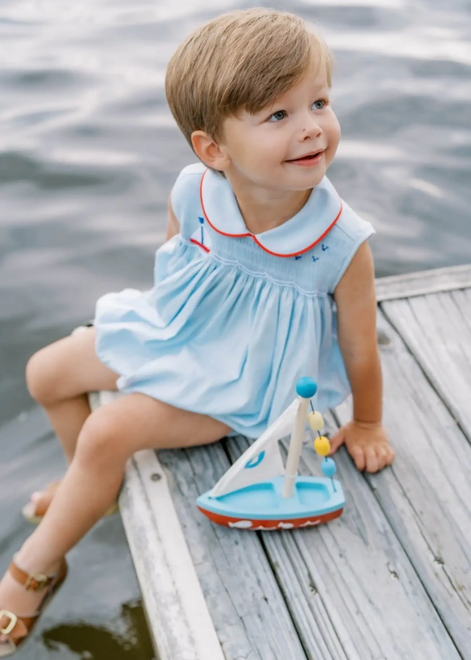 BRENTWOOD BLUE PIQUE BECKETT BUBBLE