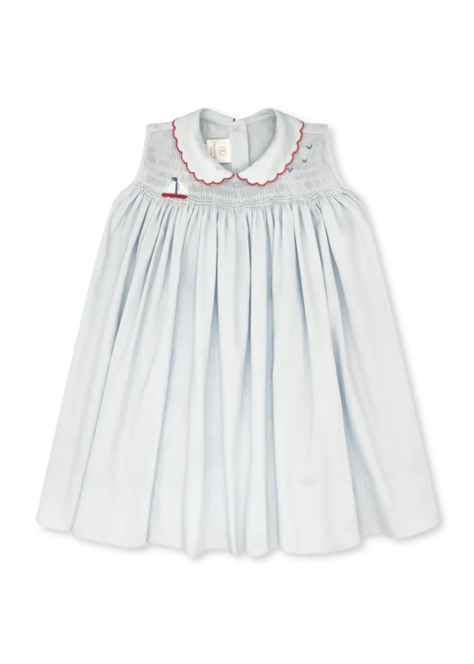 BRENTWOOD BLUE PIQUE ELLA DRESS