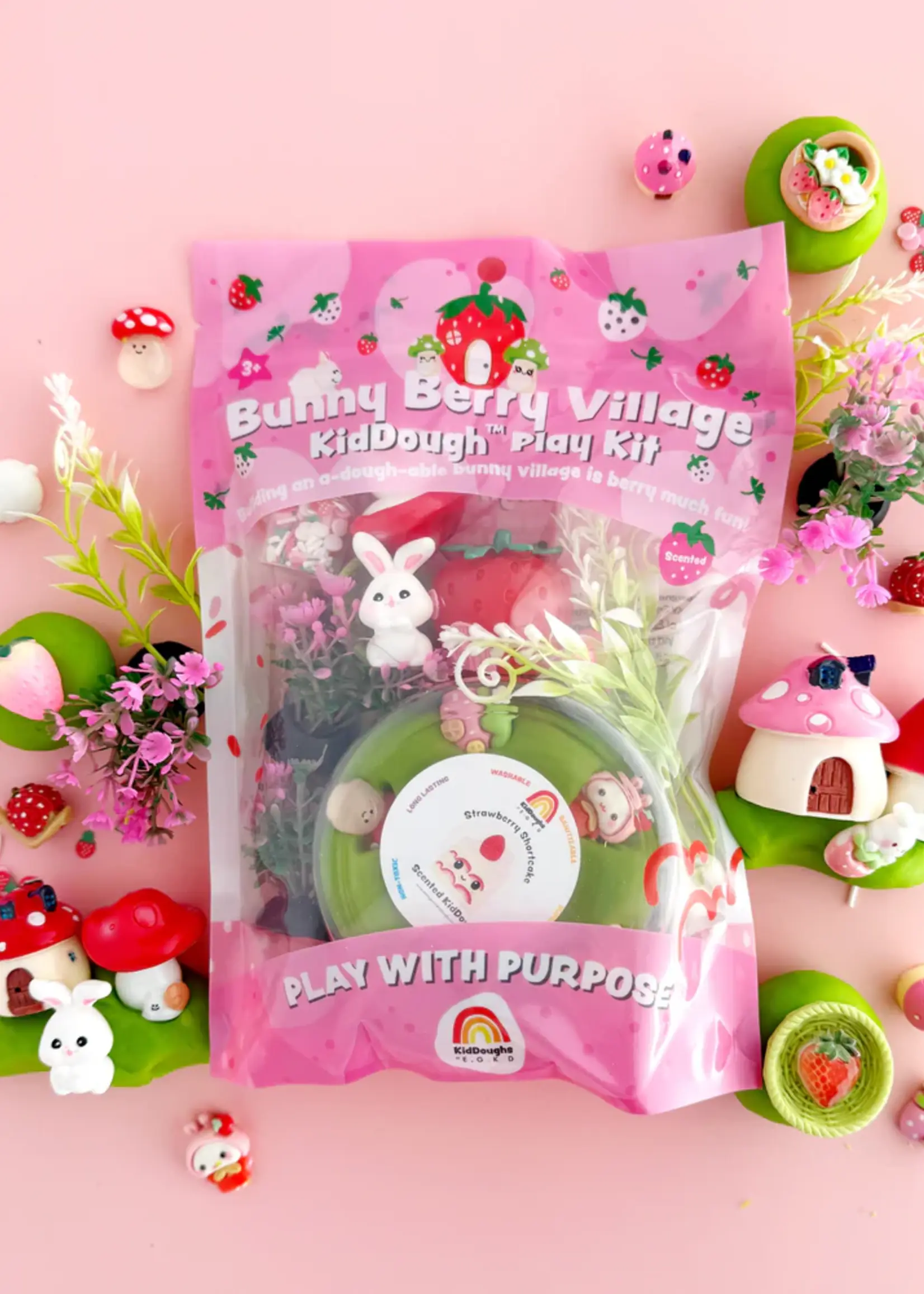 BUNNY BERRY VILLAGE KIDDOUGH PLAY KIT