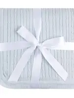 CABLE KNIT BLANKET (BLUE OR PINK)